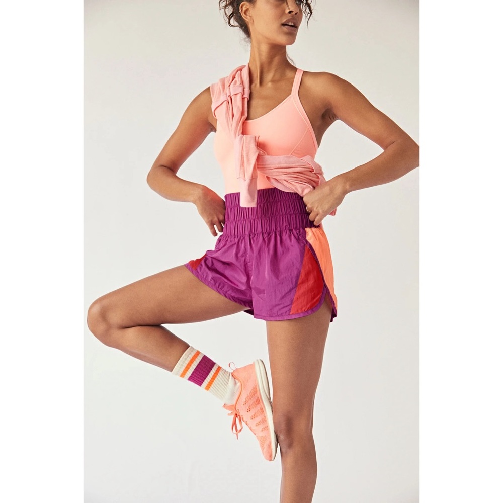 Free People Fp Movement The Way Home Shorts Colorblock Running Medium